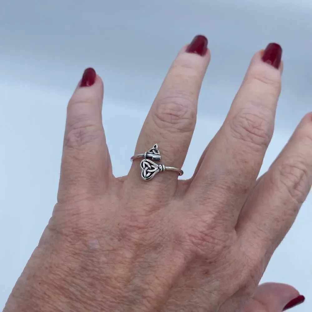 Celtic Key Sterling Silver Ring